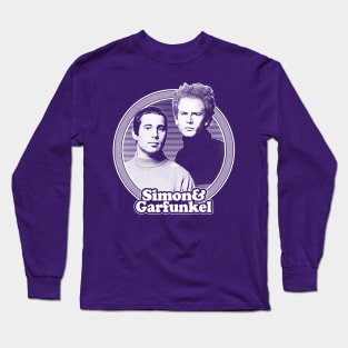 Simon & Garfunkel /// Retro Fan Art Design Long Sleeve T-Shirt